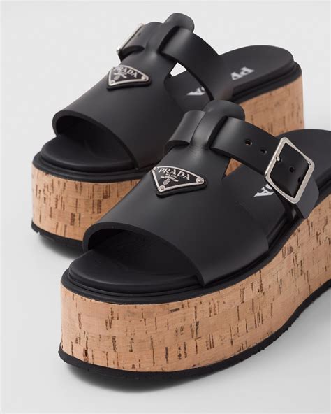 buckle sandal prada|Prada platform sandals.